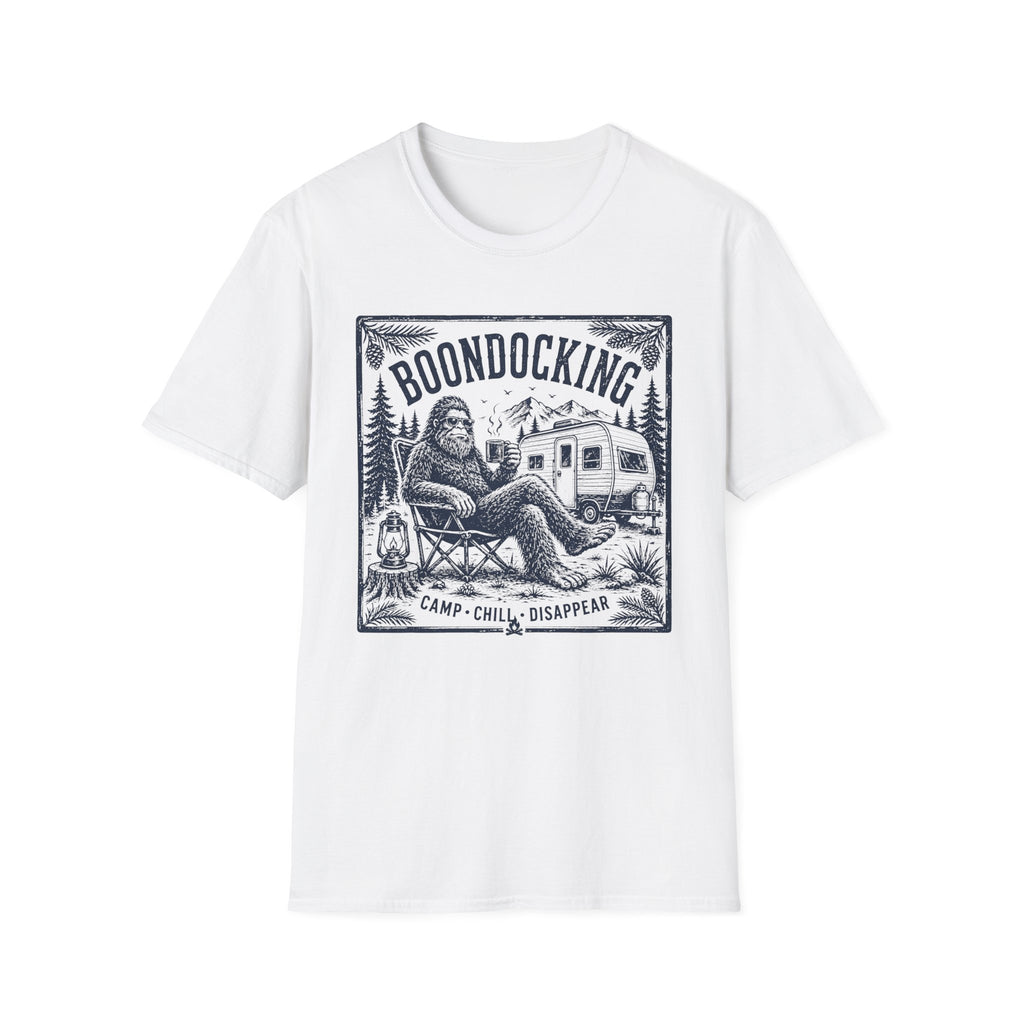 Boondocking Bigfoot RV Camping T-Shirt