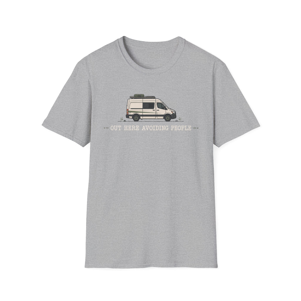 Out Here Avoiding People Van T-shirt