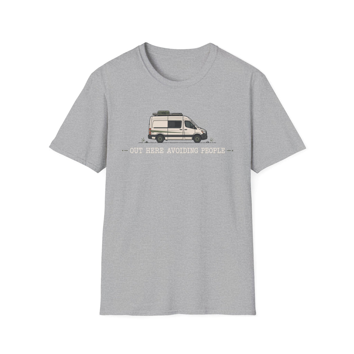 Out Here Avoiding People Van T-shirt