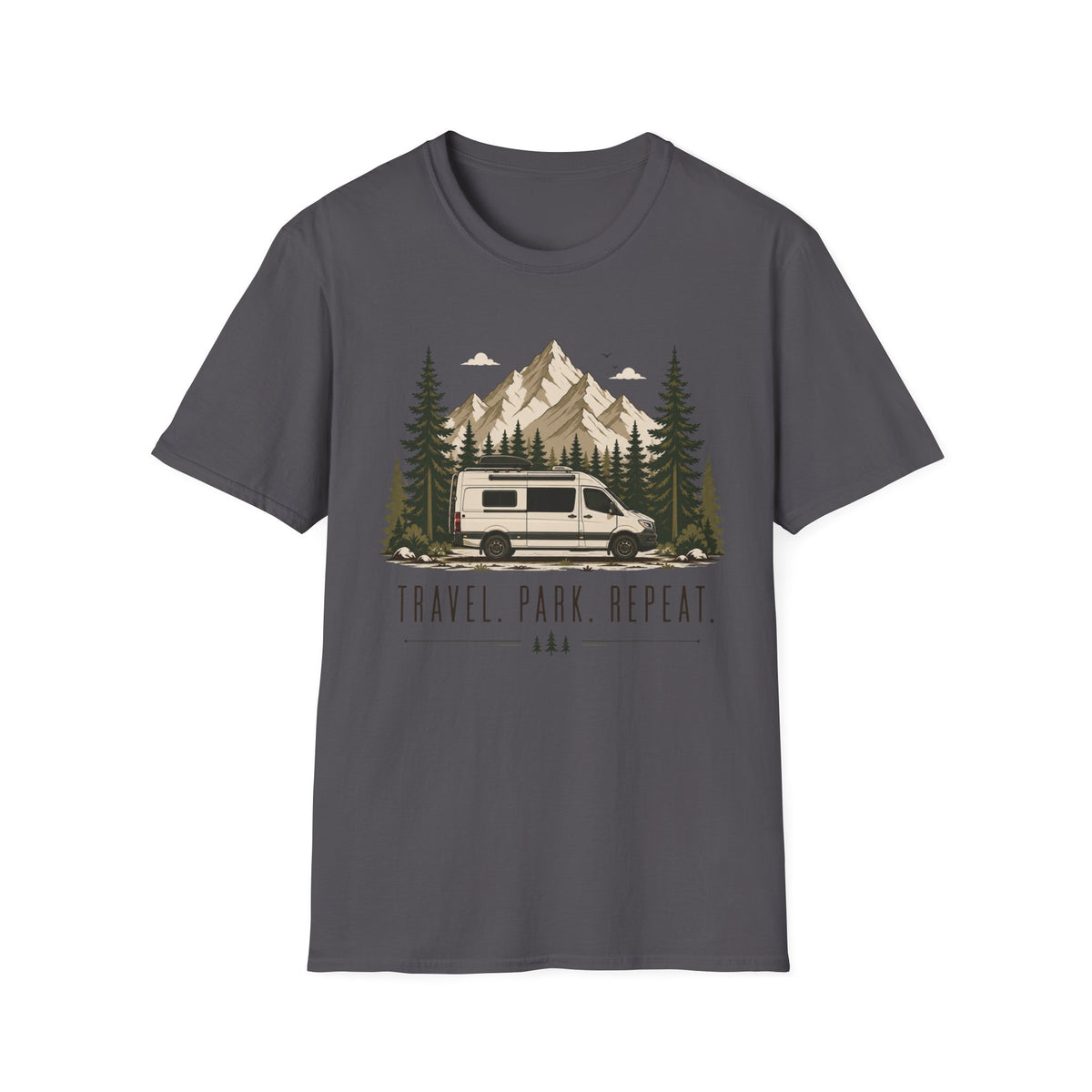 Travel Park Repeat with Van T-shirt