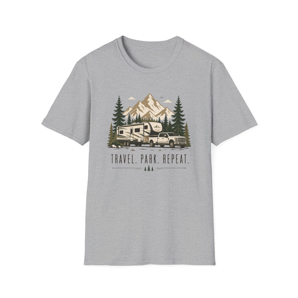 Travel Park Repeat  5th Wheel T-Shirt