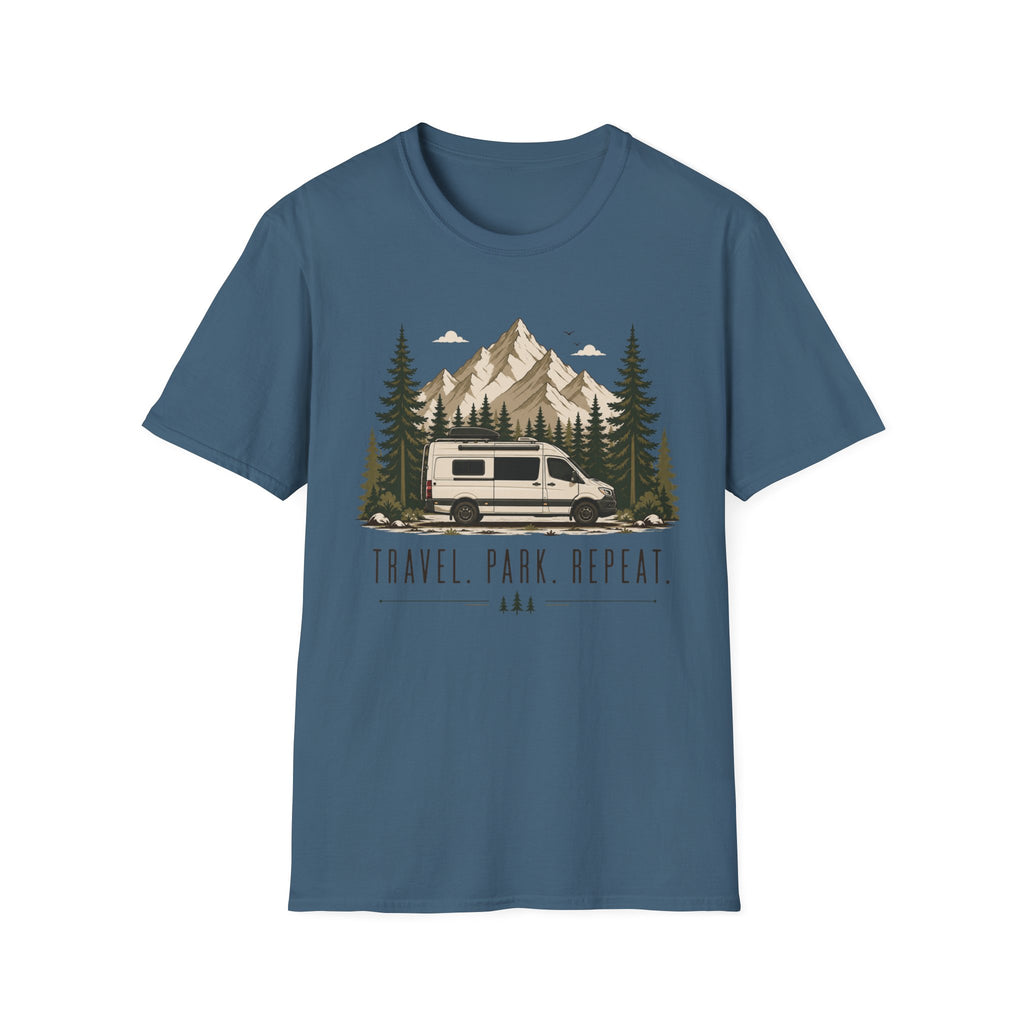Travel Park Repeat with Van T-shirt