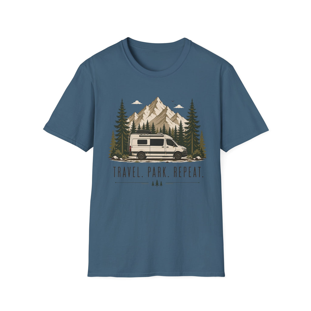 Travel Park Repeat with Van T-shirt
