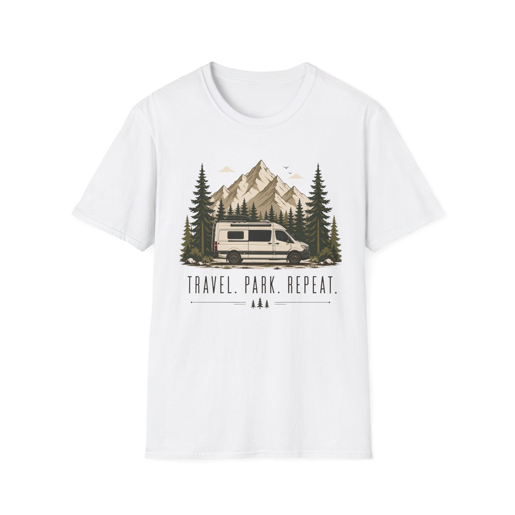 Travel Park Repeat with Van T-shirt