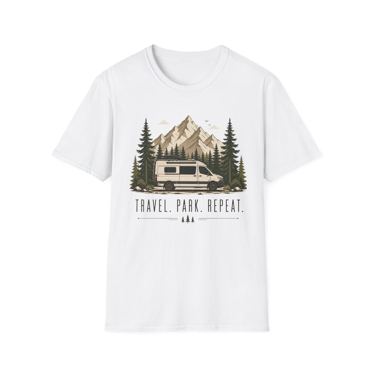Travel Park Repeat with Van T-shirt