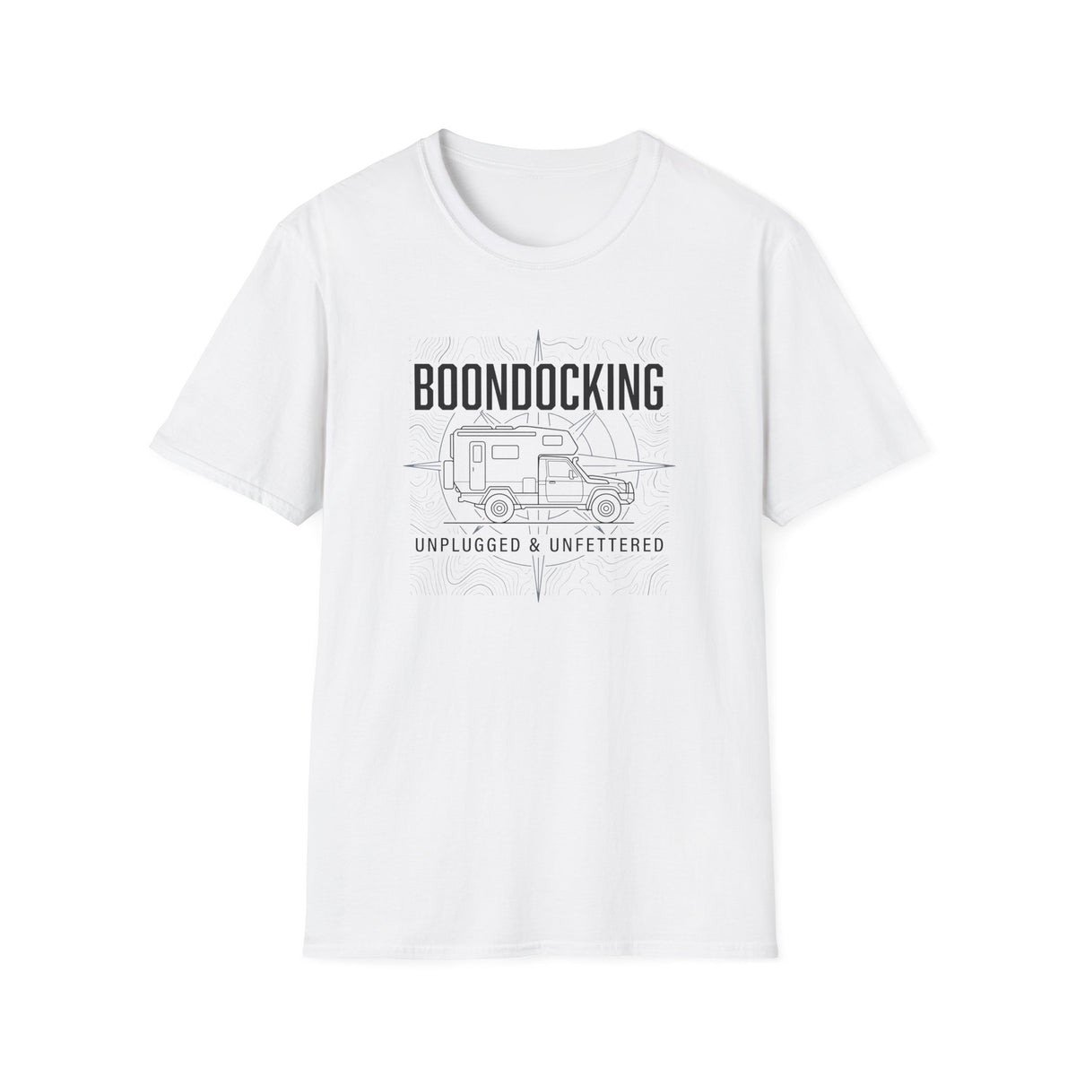 Boondocking Unplugged Camper T-shirt
