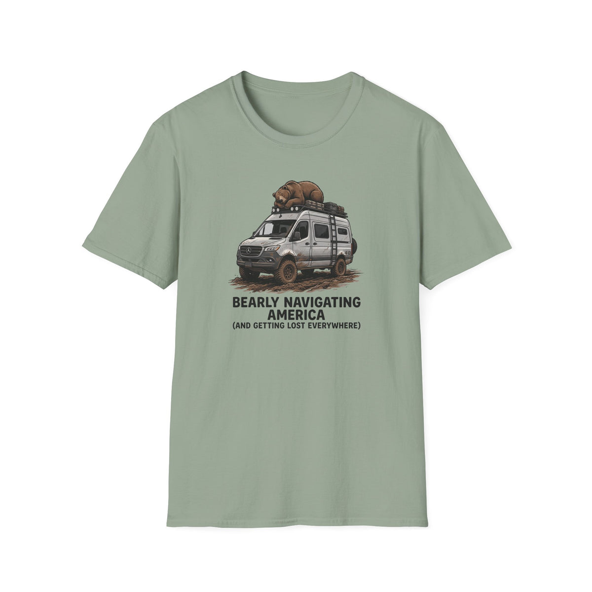 Bearly Navigating America Van T-Shirt
