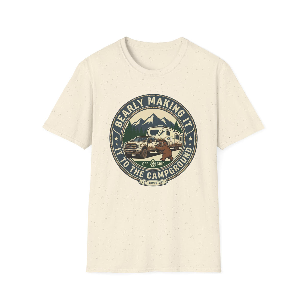 Beary Making It To The Campground 5th Wheel T-Shirt