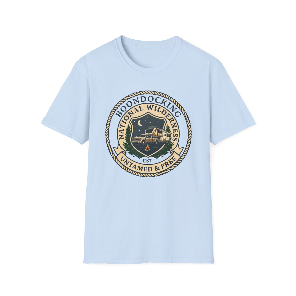 National Wilderness Boondocking 5th Wheel T-Shirt