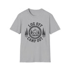 Log Off Camp Out Travel Trailer T-Shirt