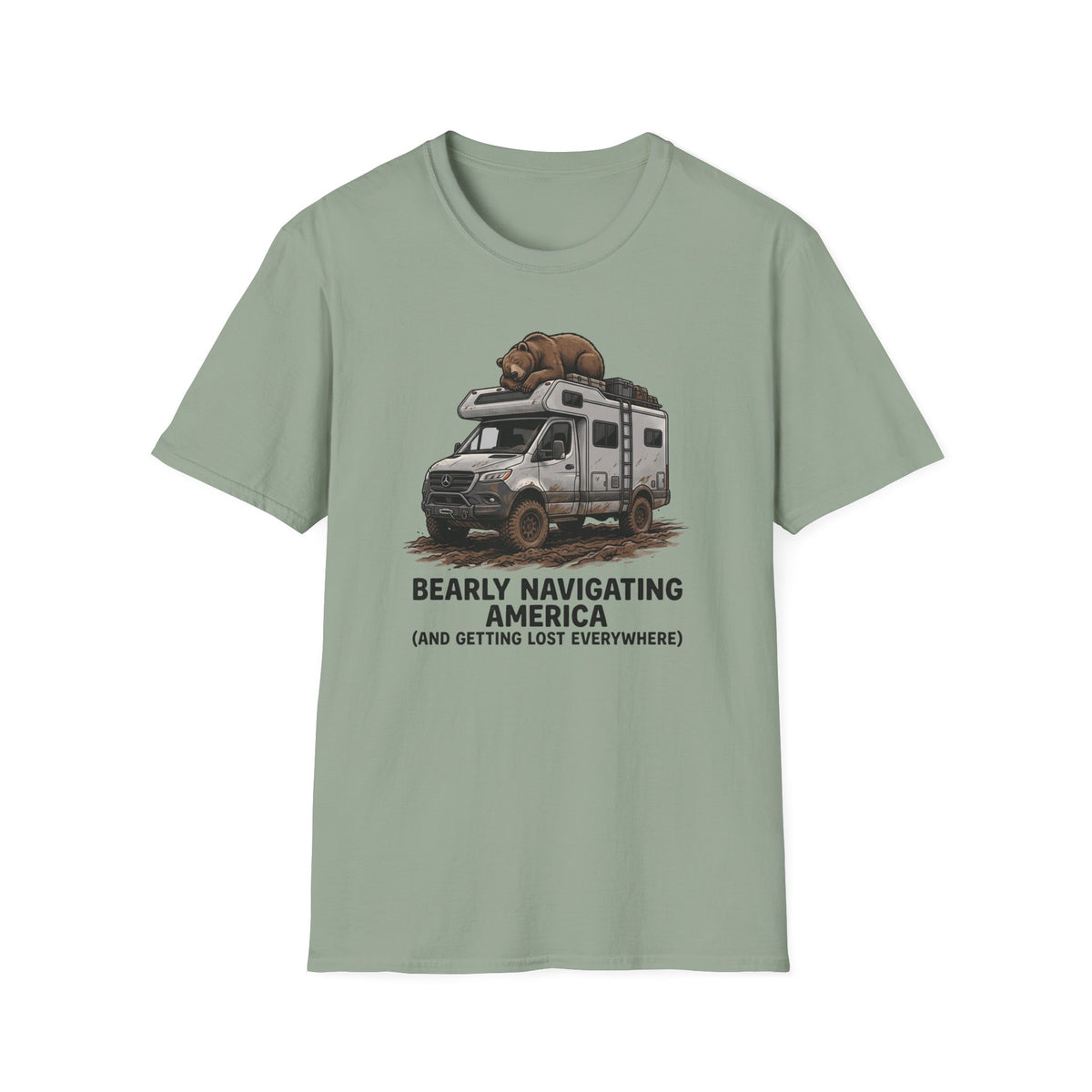 Bear on RV Camper T-Shirt