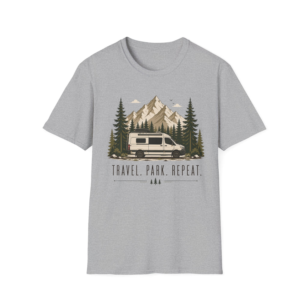 Travel Park Repeat with Van T-shirt