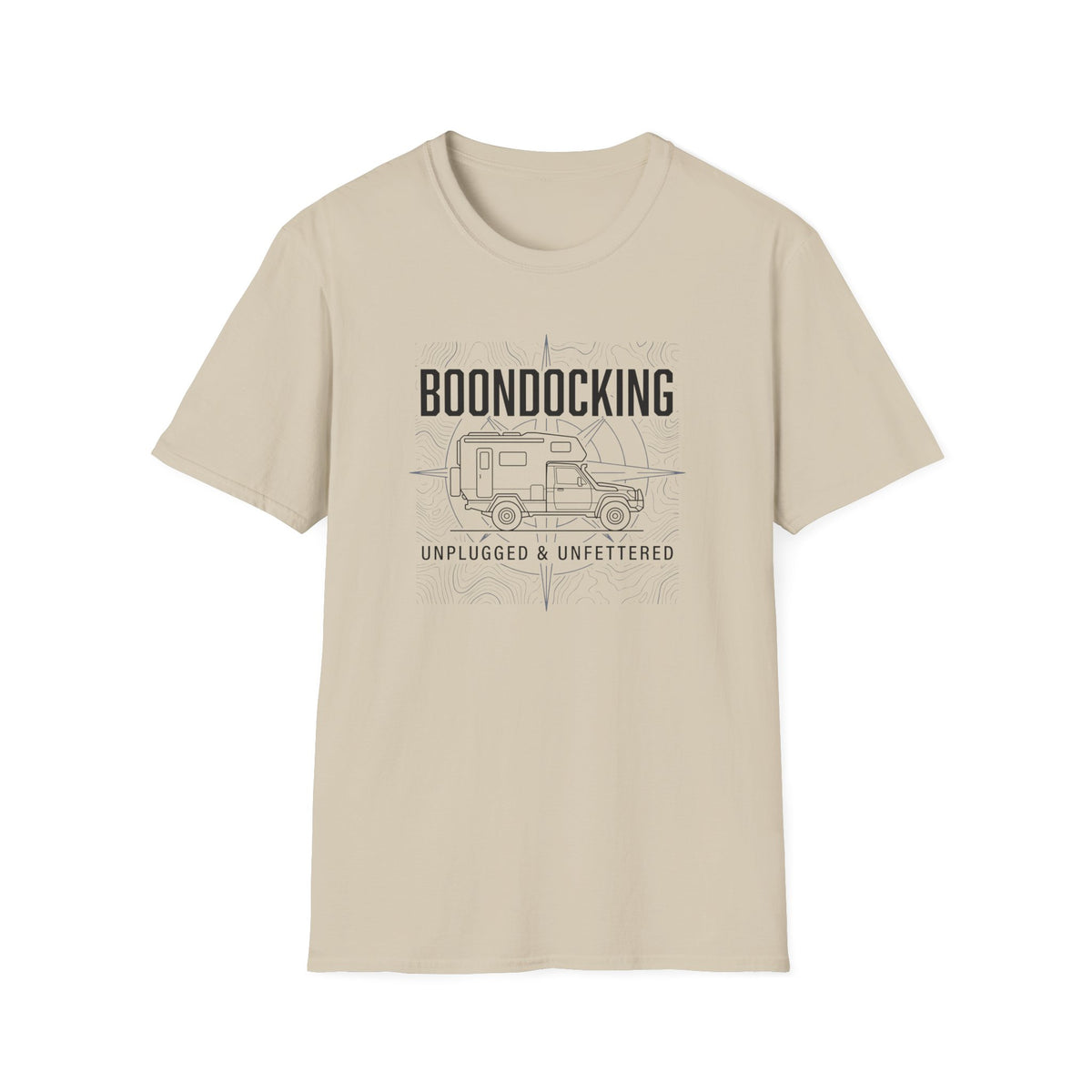 Boondocking Unplugged Camper T-shirt