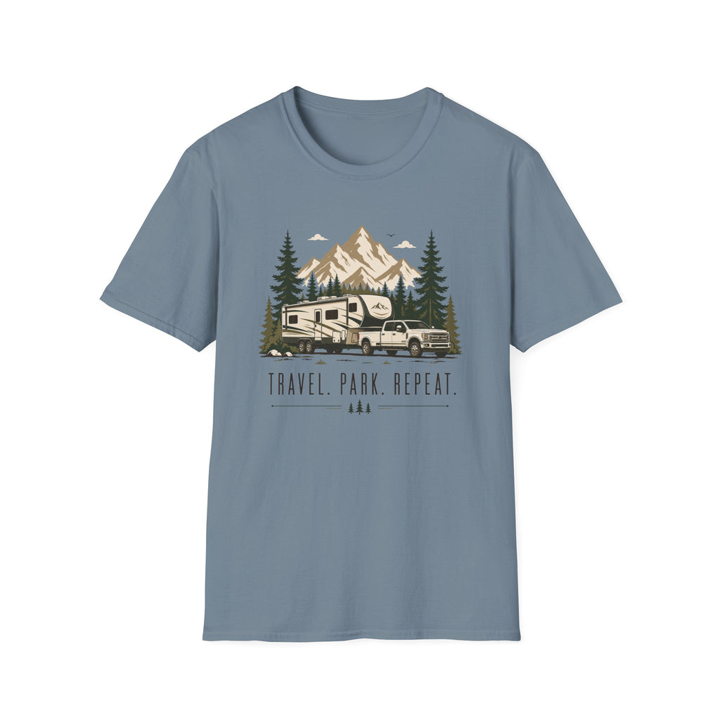 Travel Park Repeat  5th Wheel T-Shirt