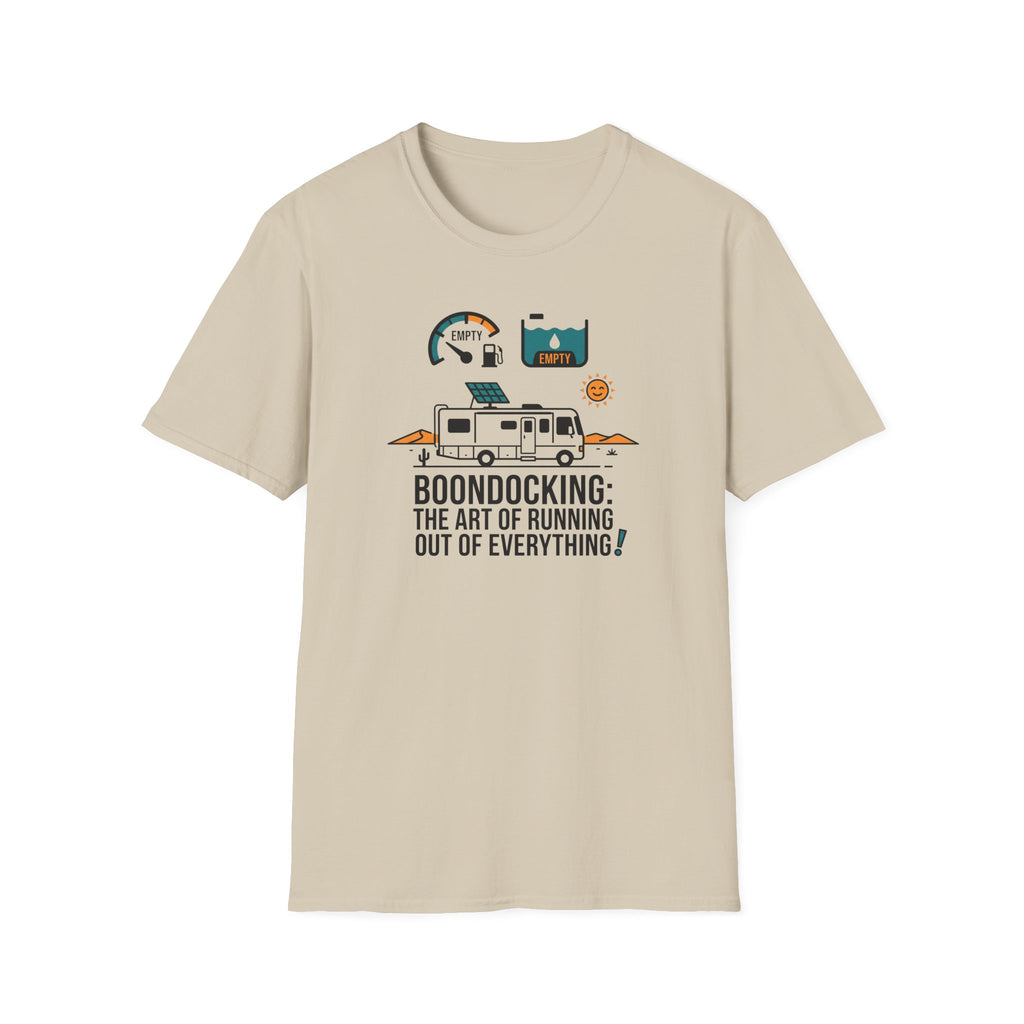 Boondocking the Art of Running Out T-shirt