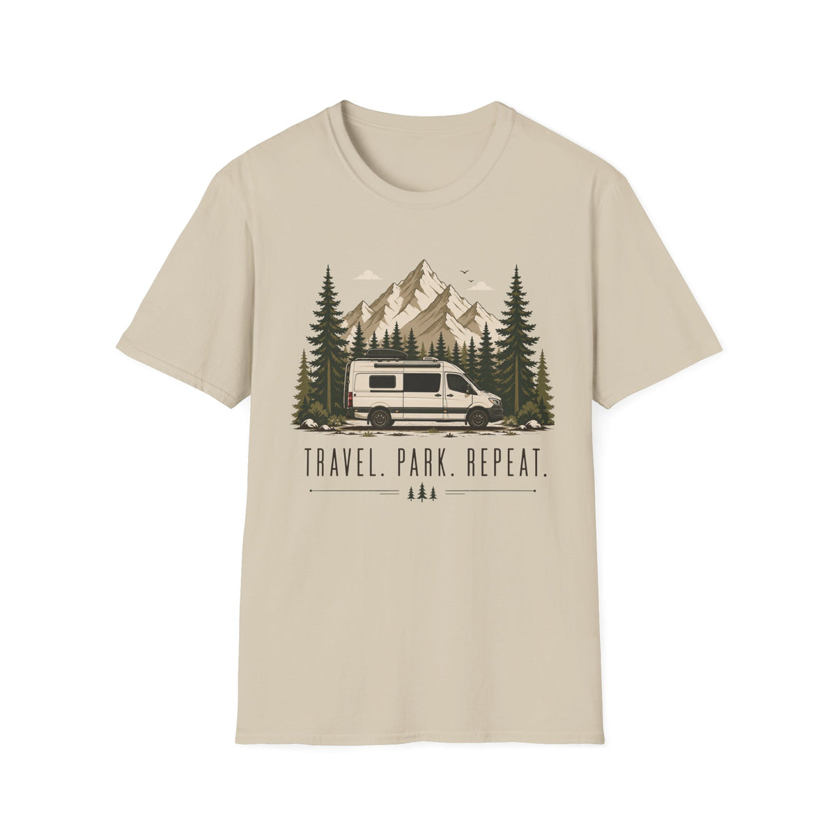 Travel Park Repeat with Van T-shirt