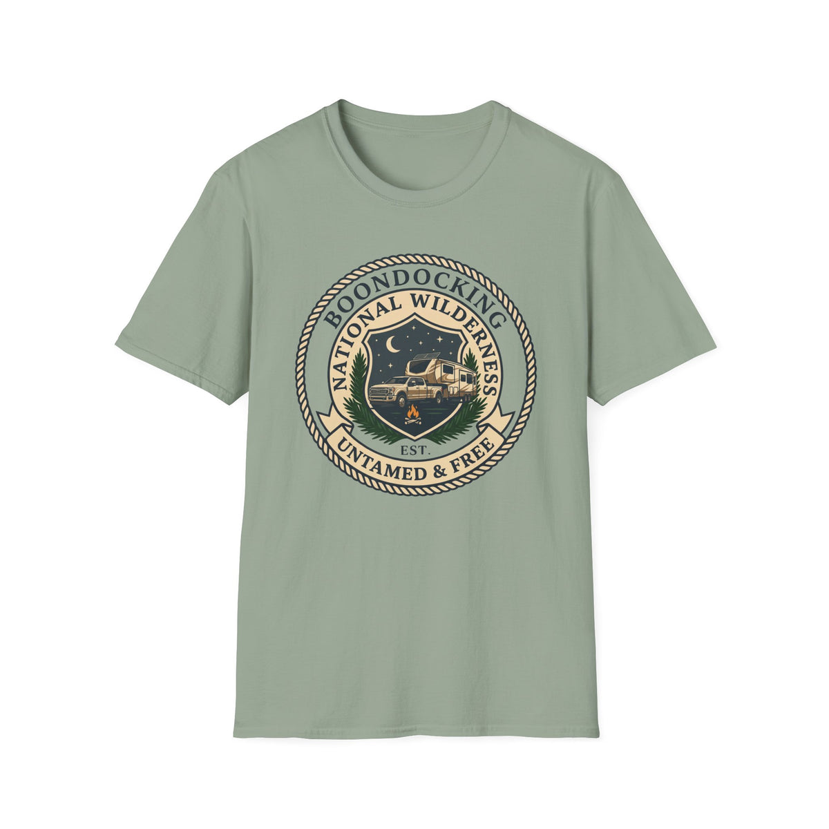 National Wilderness Boondocking 5th Wheel T-Shirt