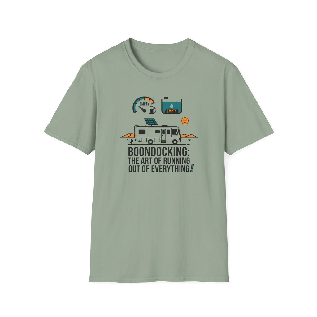 Boondocking the Art of Running Out T-shirt
