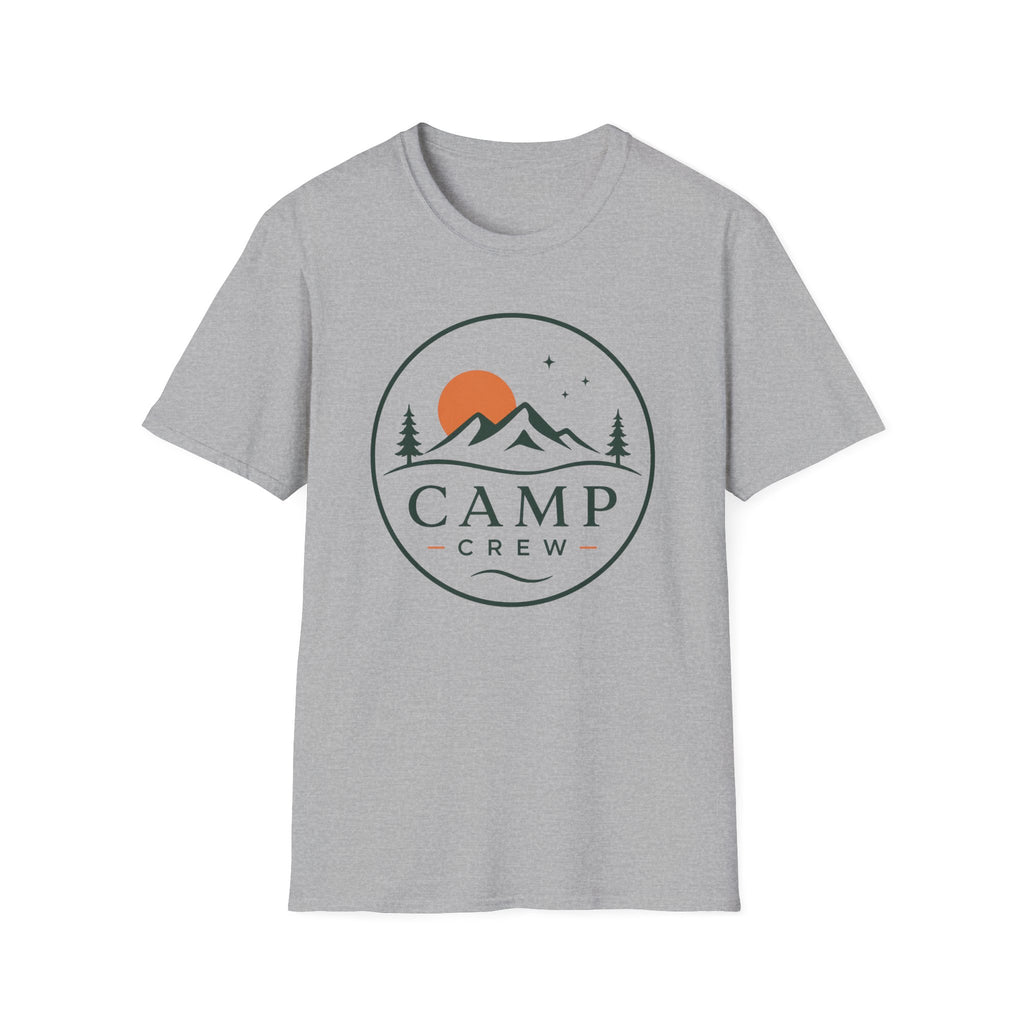 Camp Crew Mountain Logo T-Shirt | Outdoor Adventure Tee