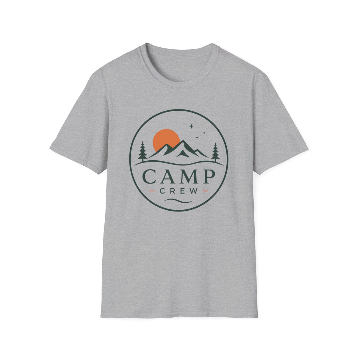 Camp Crew Mountain Logo T-Shirt | Outdoor Adventure Tee