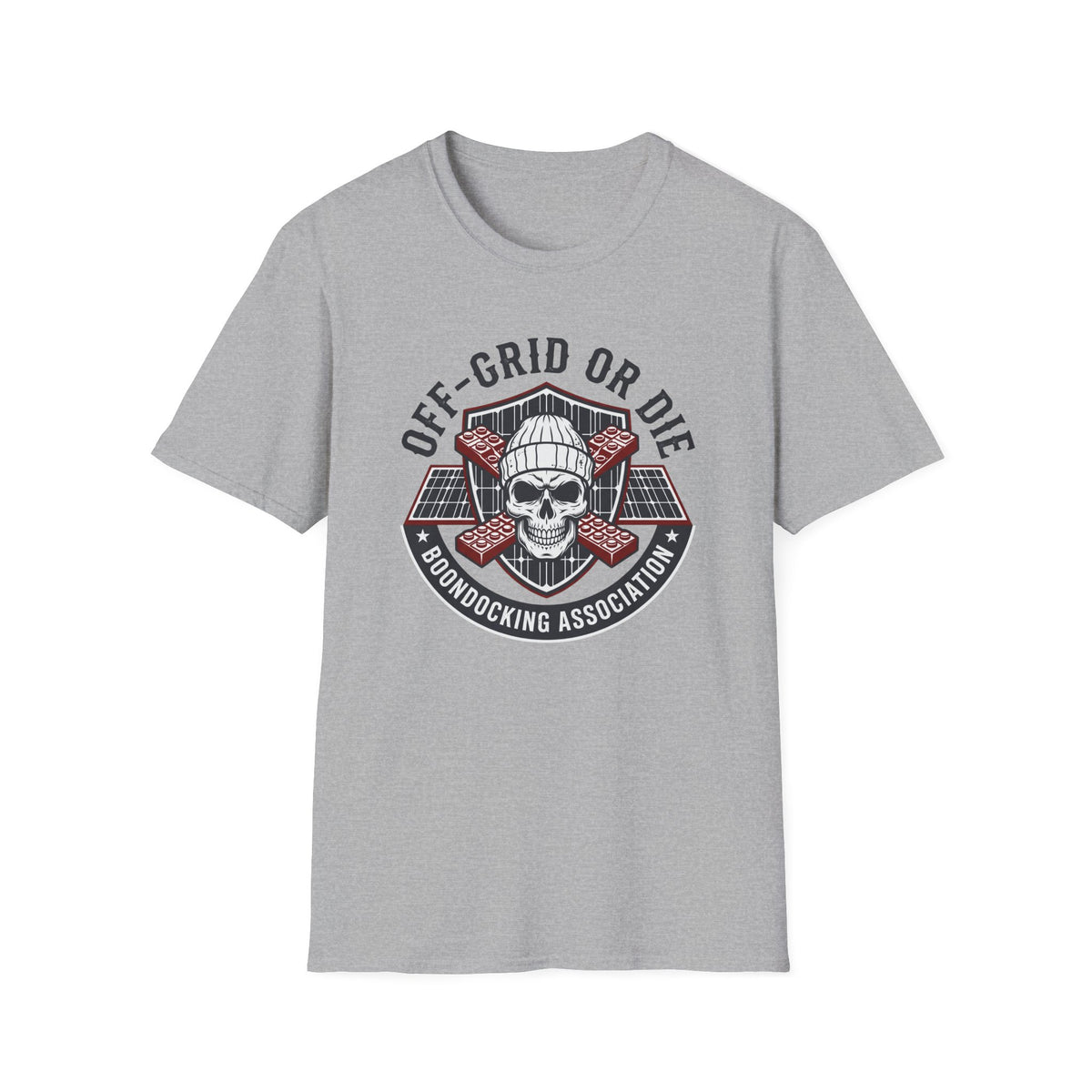 Off-Grid or Die Skull T-shirt