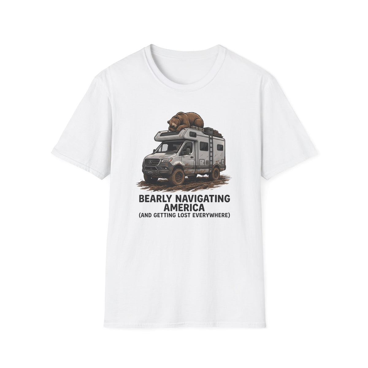 Bear on RV Camper T-Shirt