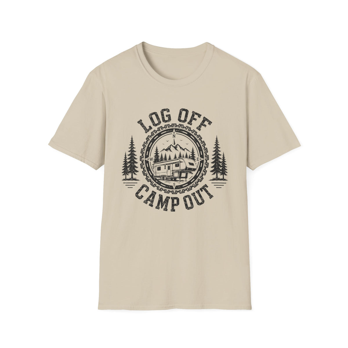 Log Off Camp Out 5th Wheel T-Shirt