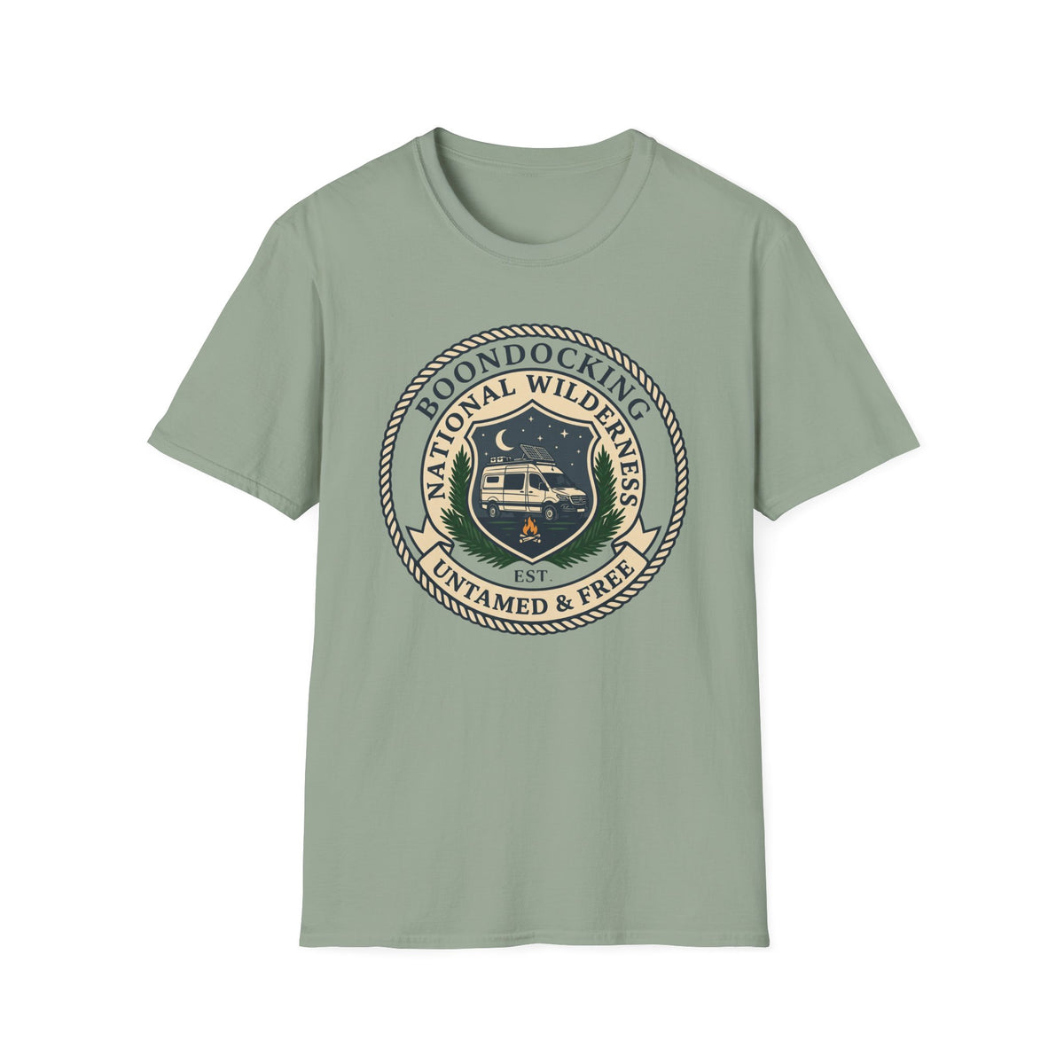 Boondocking National Wilderness Van T-Shirt