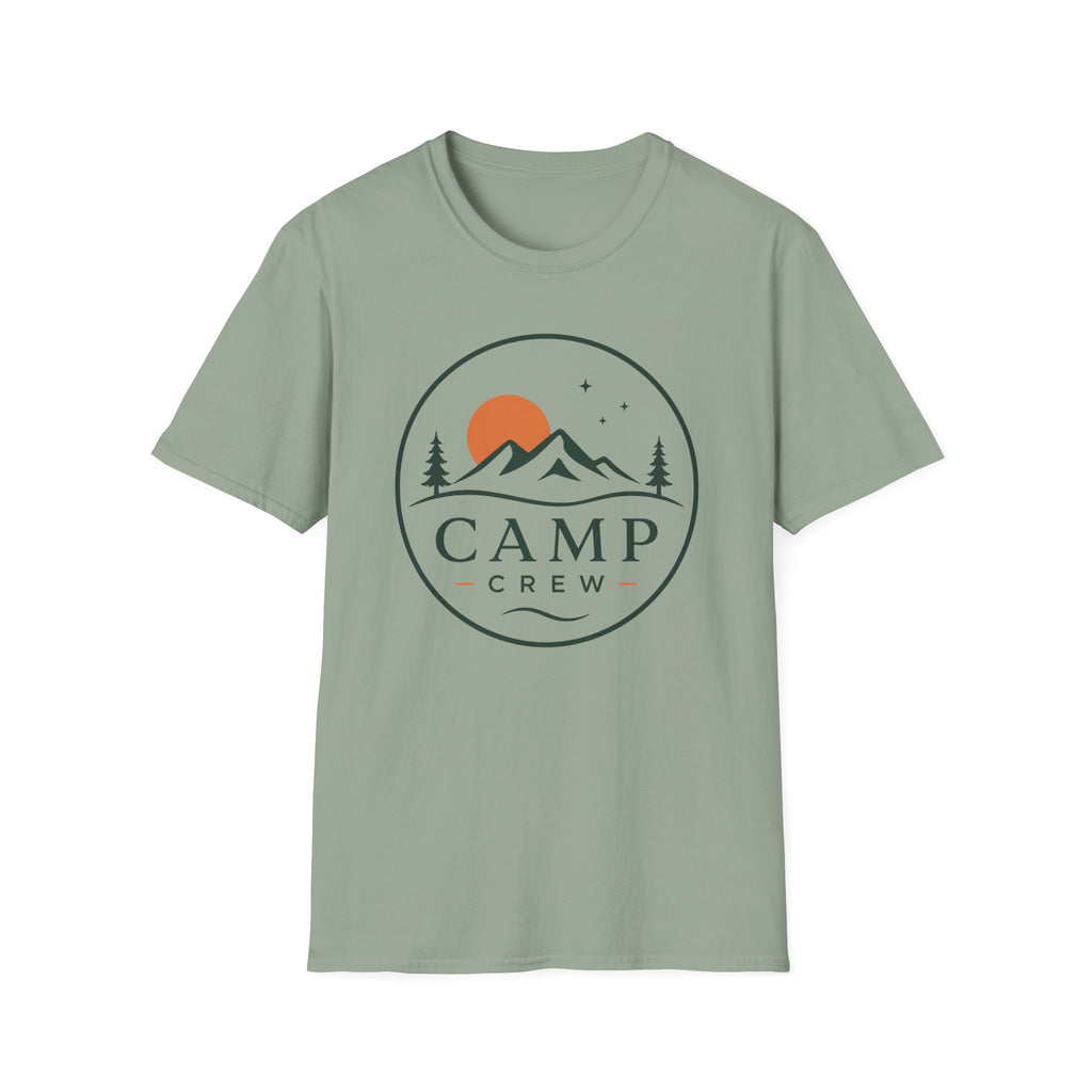 Camp Crew Mountain Logo T-Shirt | Outdoor Adventure Tee