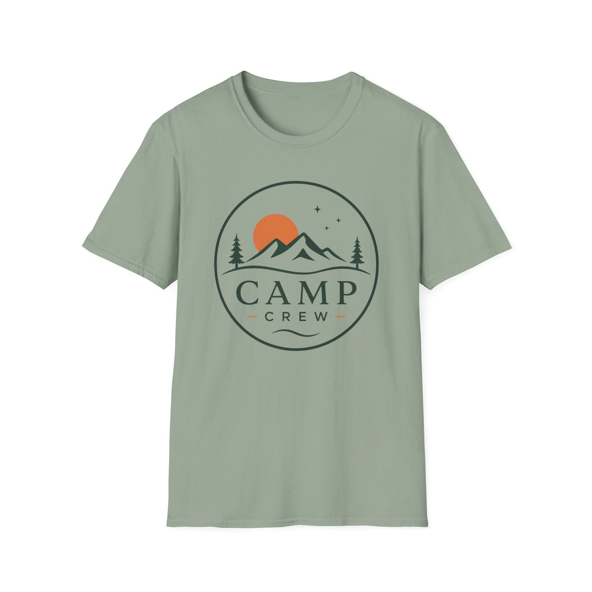 Camp Crew Mountain Logo T-Shirt | Outdoor Adventure Tee
