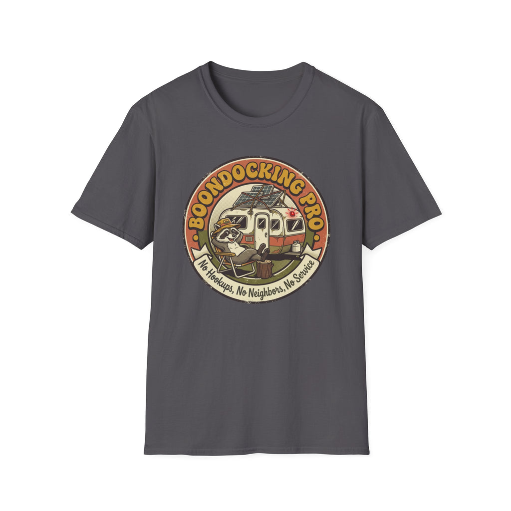 Boondocking Pro Camper Raccoon T-shirt