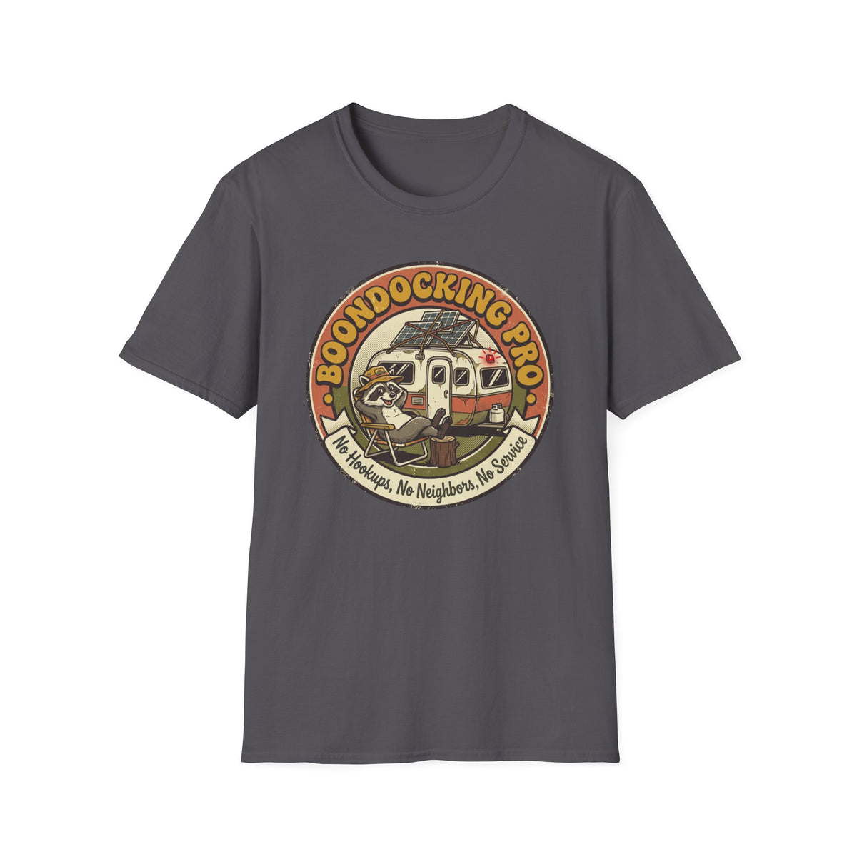 Boondocking Pro Camper Raccoon T-shirt