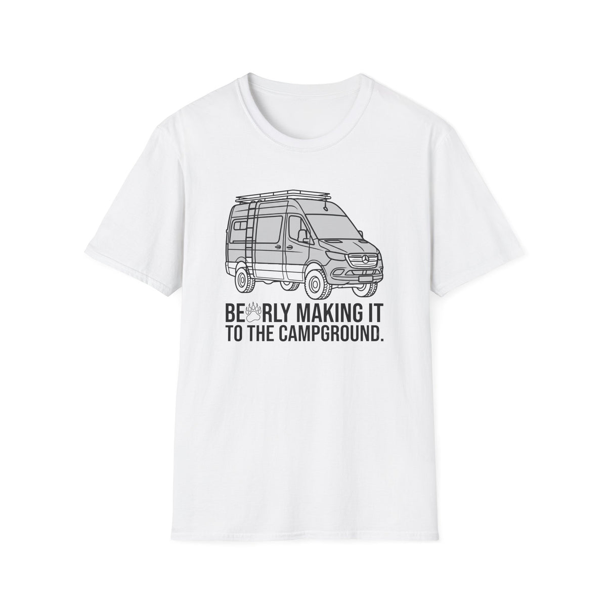 Barely Making It to the Campground Van T-Shirt