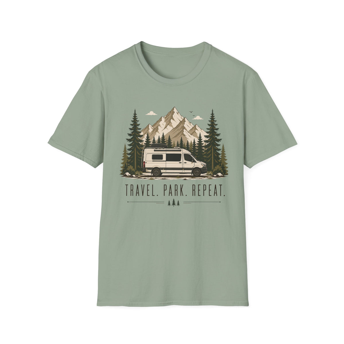 Travel Park Repeat with Van T-shirt