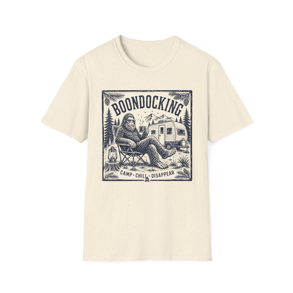 Boondocking Bigfoot RV Camping T-Shirt