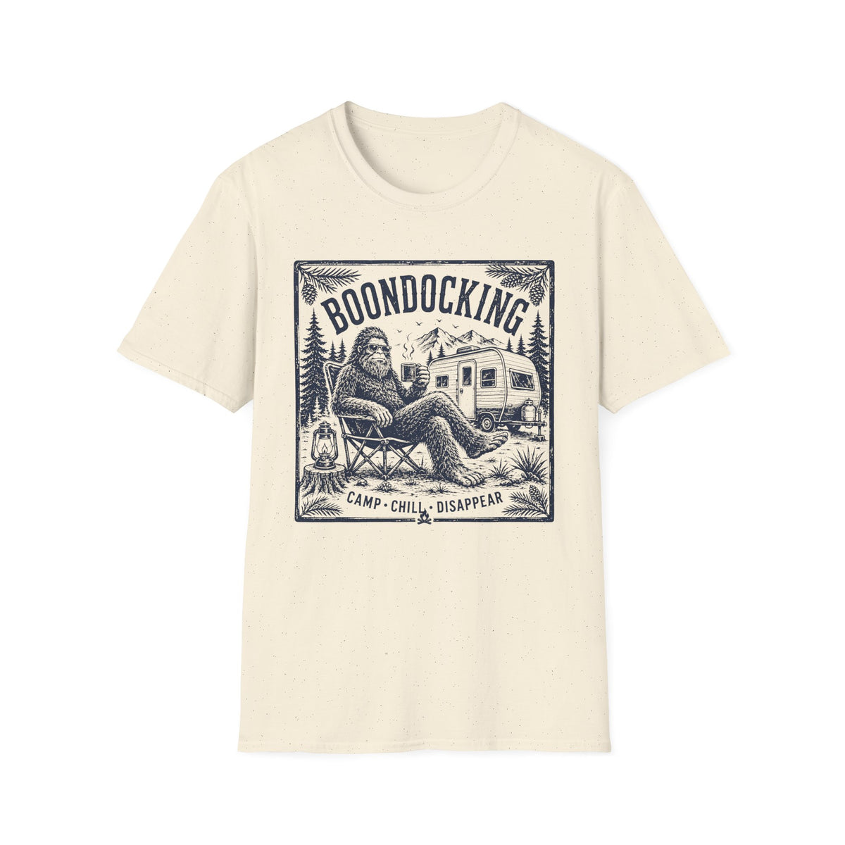 Boondocking Bigfoot RV Camping T-Shirt