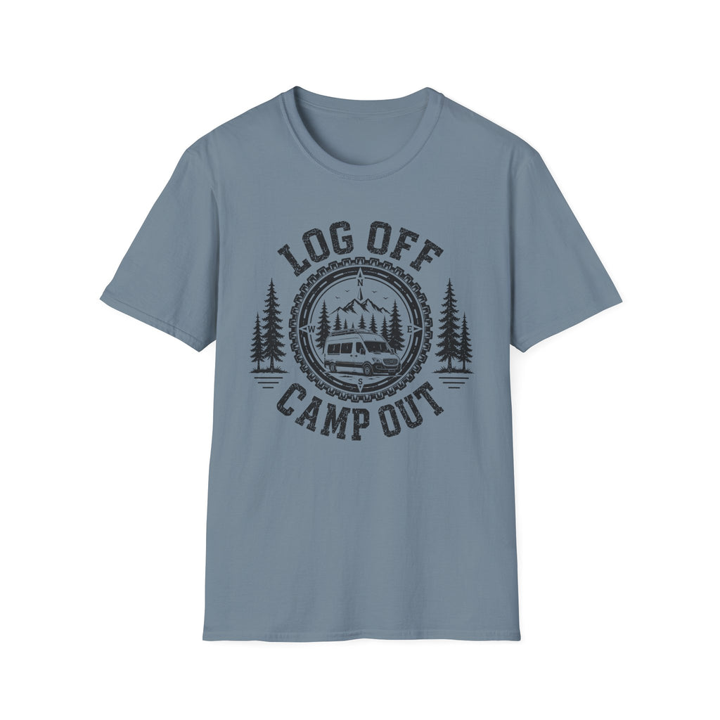 Log Off Camp Out Van T-Shirt
