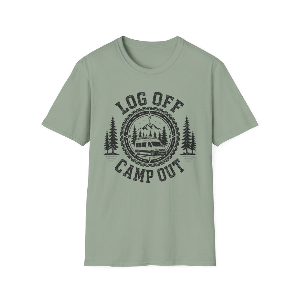Log Off Camp Out Van T-Shirt