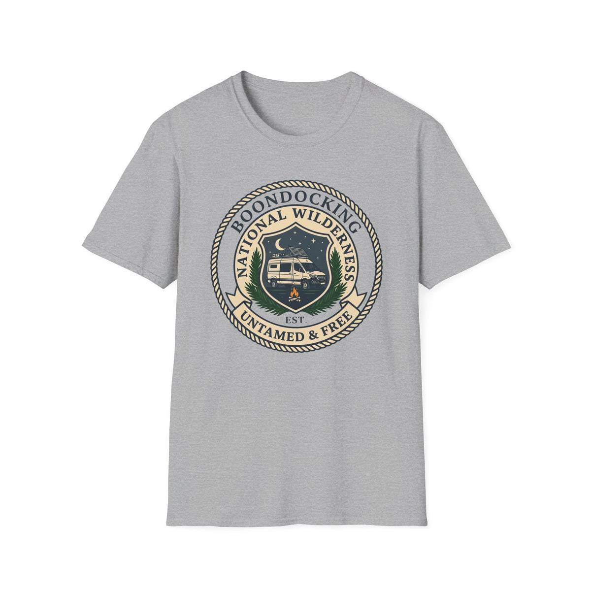 Boondocking National Wilderness Van T-Shirt