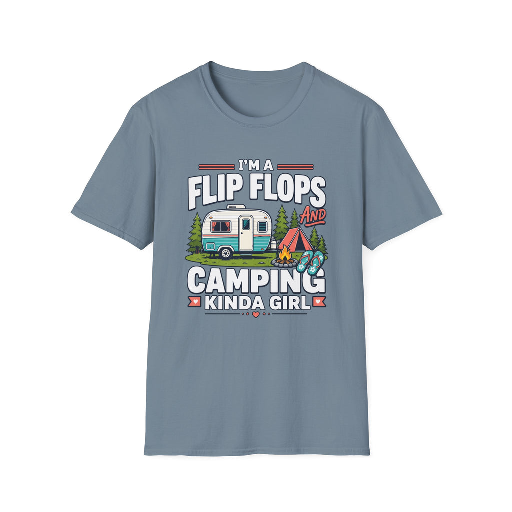 I'm a Flip Flops and Camping Kinda Girl T-Shirt
