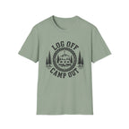 Log Off Camp Out Travel Trailer T-Shirt