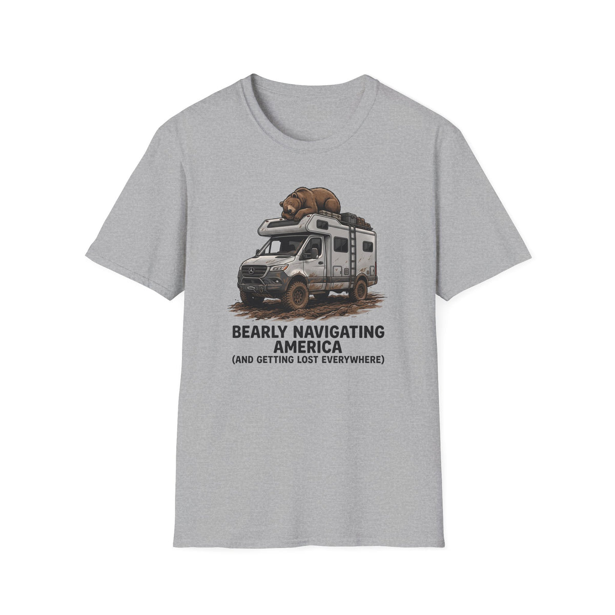 Bear on RV Camper T-Shirt