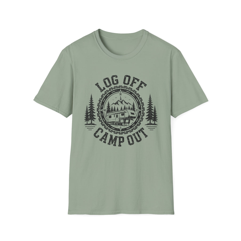 Log Off Camp Out 5th Wheel T-Shirt