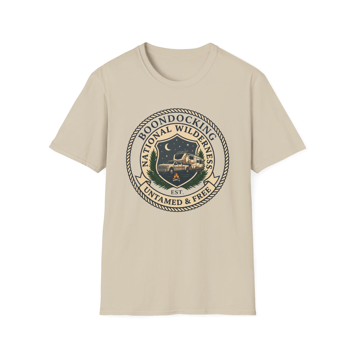 National Wilderness Boondocking 5th Wheel T-Shirt