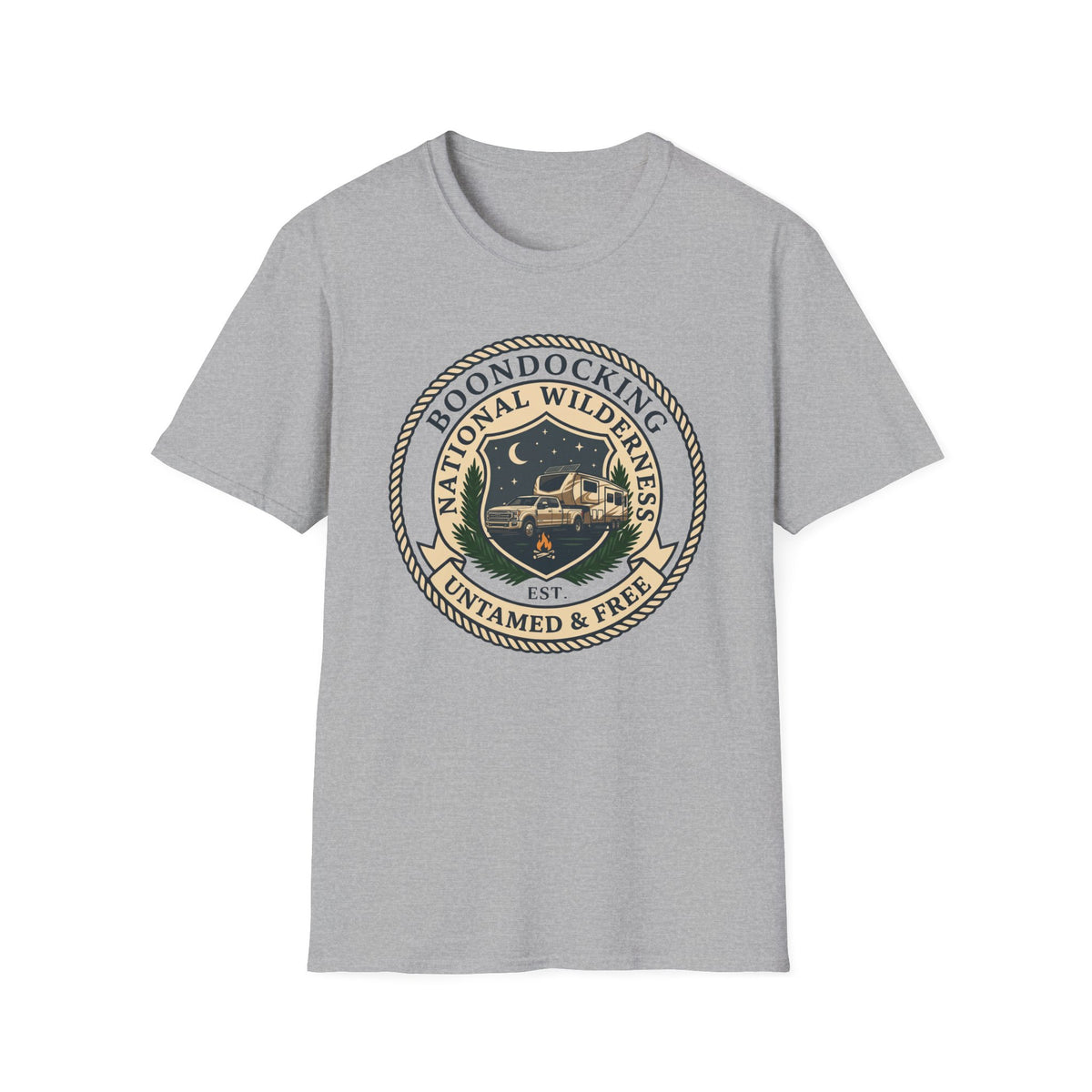 National Wilderness Boondocking 5th Wheel T-Shirt