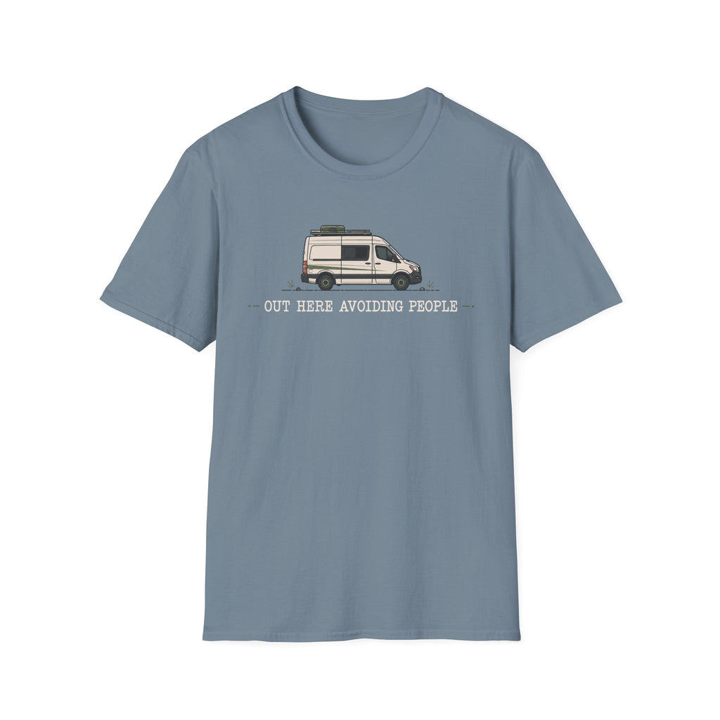 Out Here Avoiding People Van T-shirt