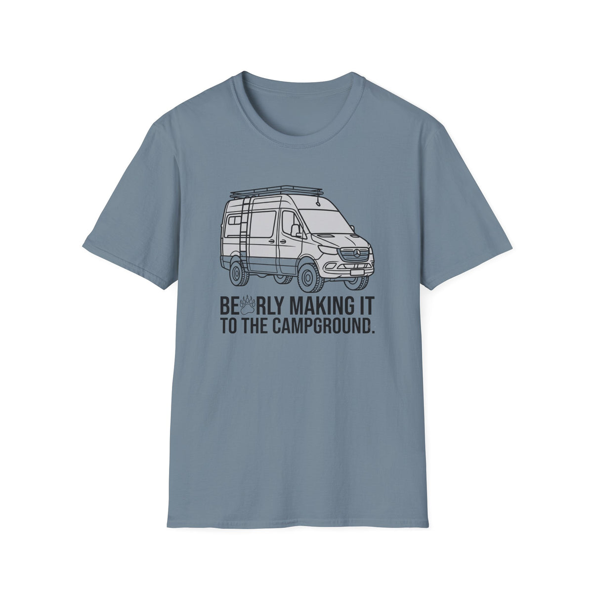 Barely Making It to the Campground Van T-Shirt