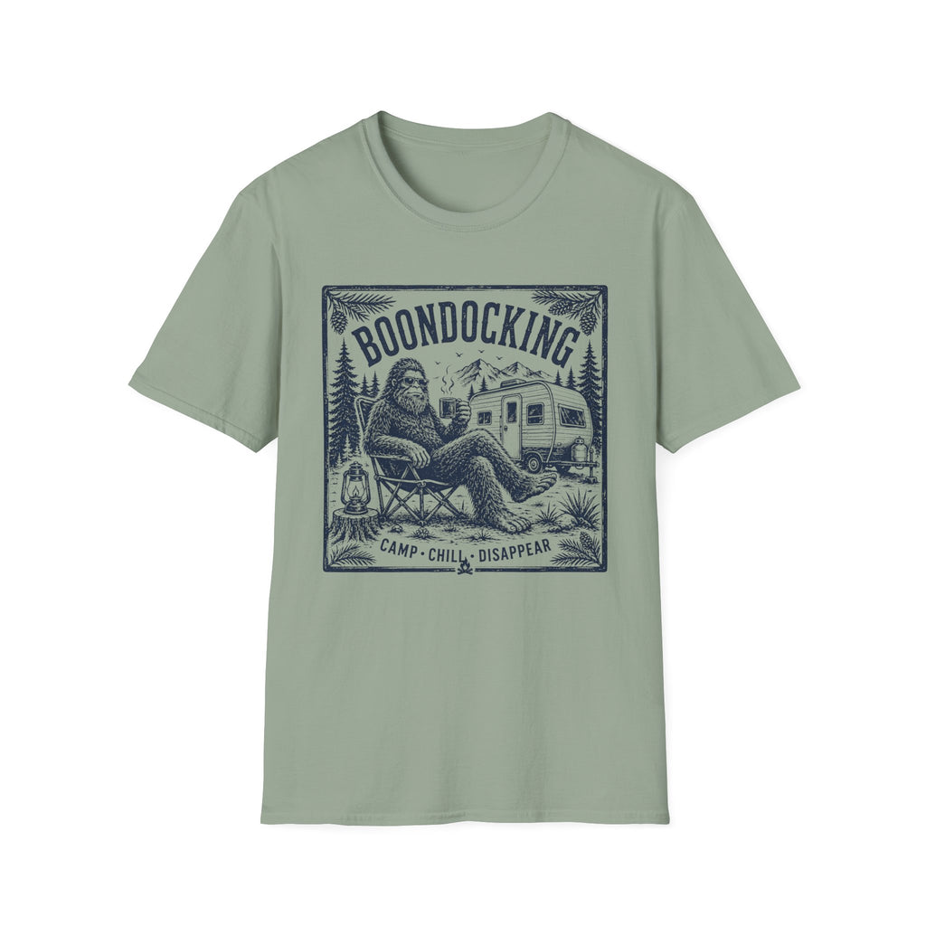 Boondocking Bigfoot RV Camping T-Shirt
