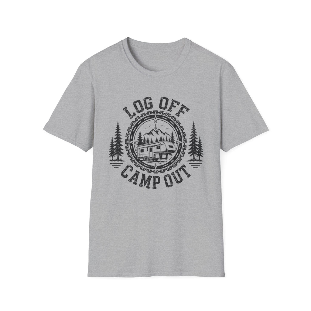 Log Off Camp Out 5th Wheel T-Shirt