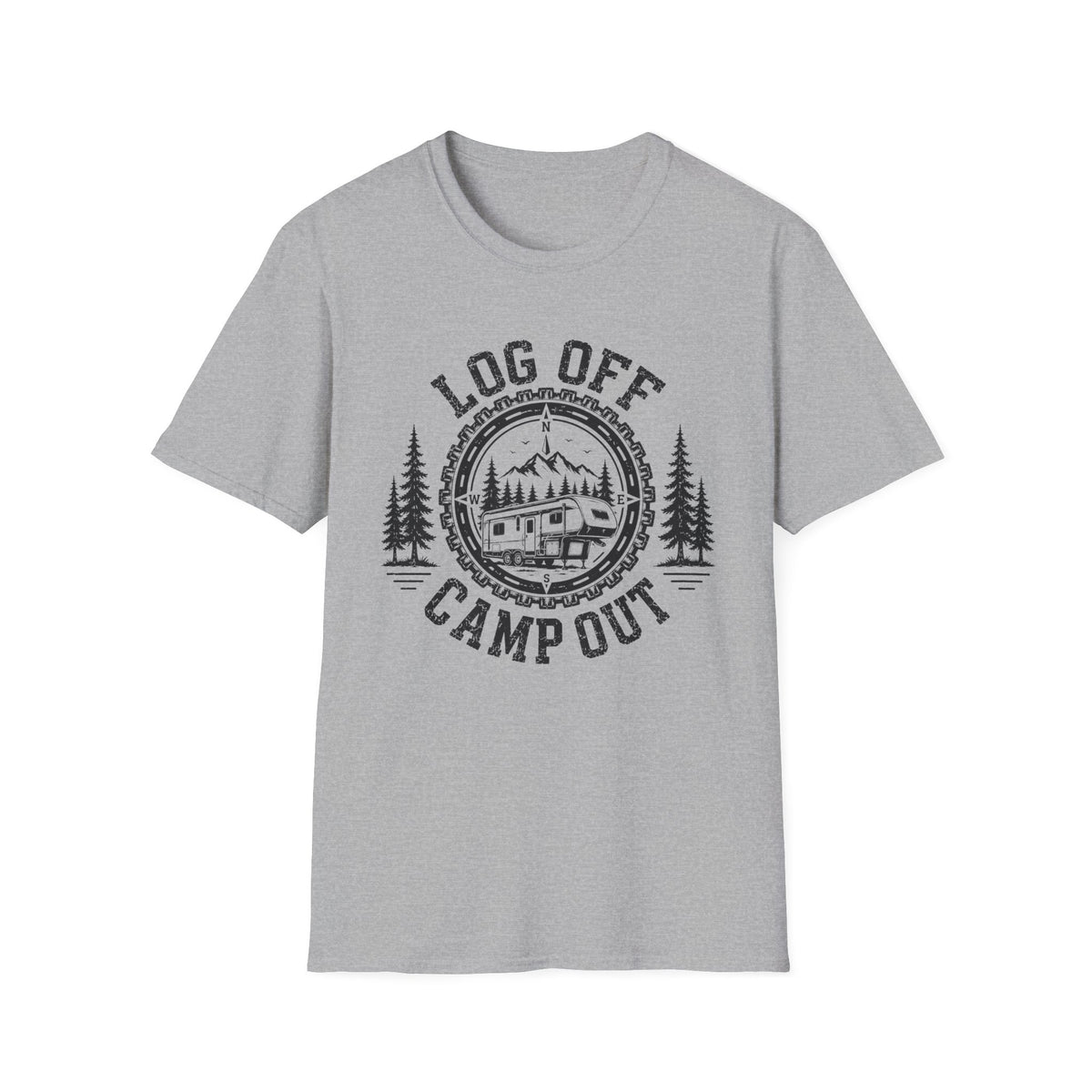 Log Off Camp Out 5th Wheel T-Shirt